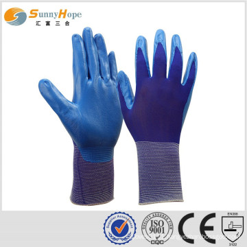 SUNNYHOPE 13gauge size 8 Wholesale nitrile coated work gloves